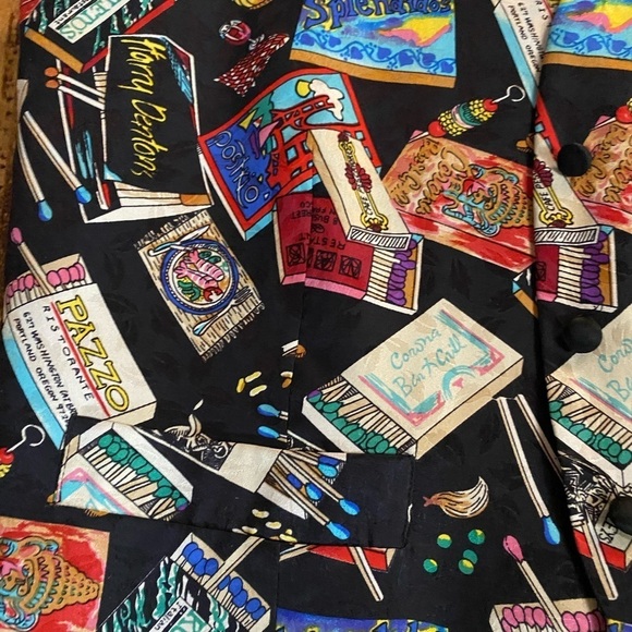 Nicole Miller Vintage 90s matchstick silk vest size medium - Picture 3 of 7